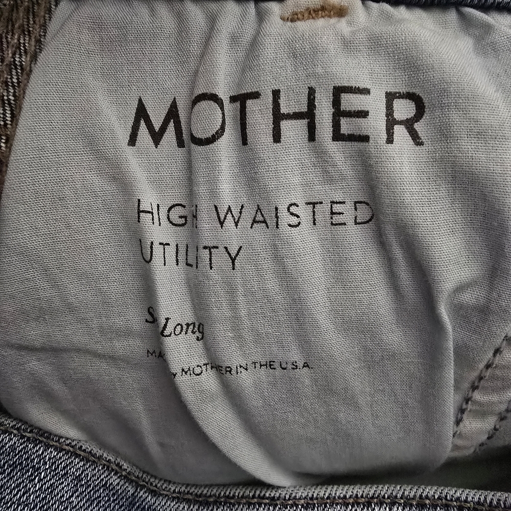MOTHER High Waisted Utility Denim Jeans NWT Size 30 Anthropologie - Picture 8 of 16